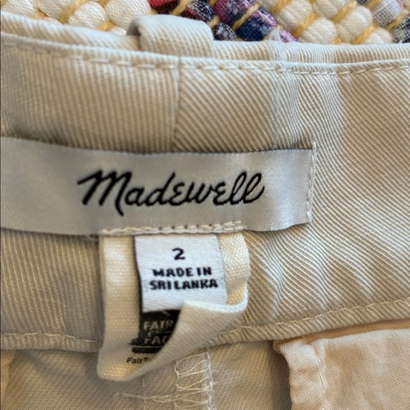 Madewell Cream Wide Leg Women's Pants - Picture 3 of 6